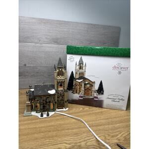 Department 56 Dickens Village Somerset Valley Church Set #58485 -No Music